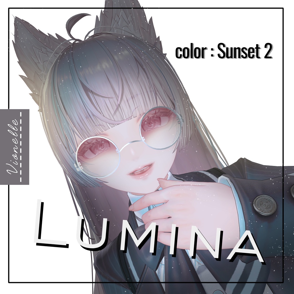 【置くだけ装着!】Prism Glasses * Lens:24 Color × Frame : 5Color