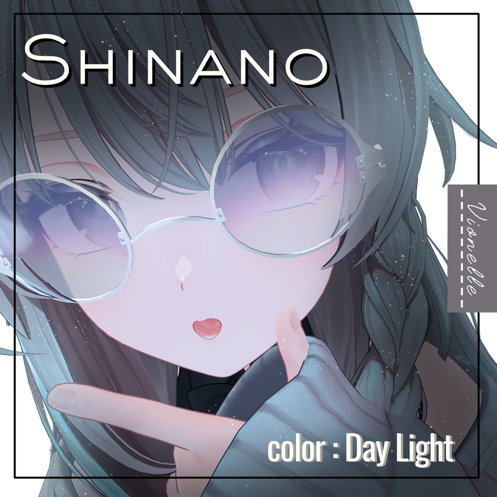 【置くだけ装着!】Prism Glasses * Lens:24 Color × Frame : 5Color