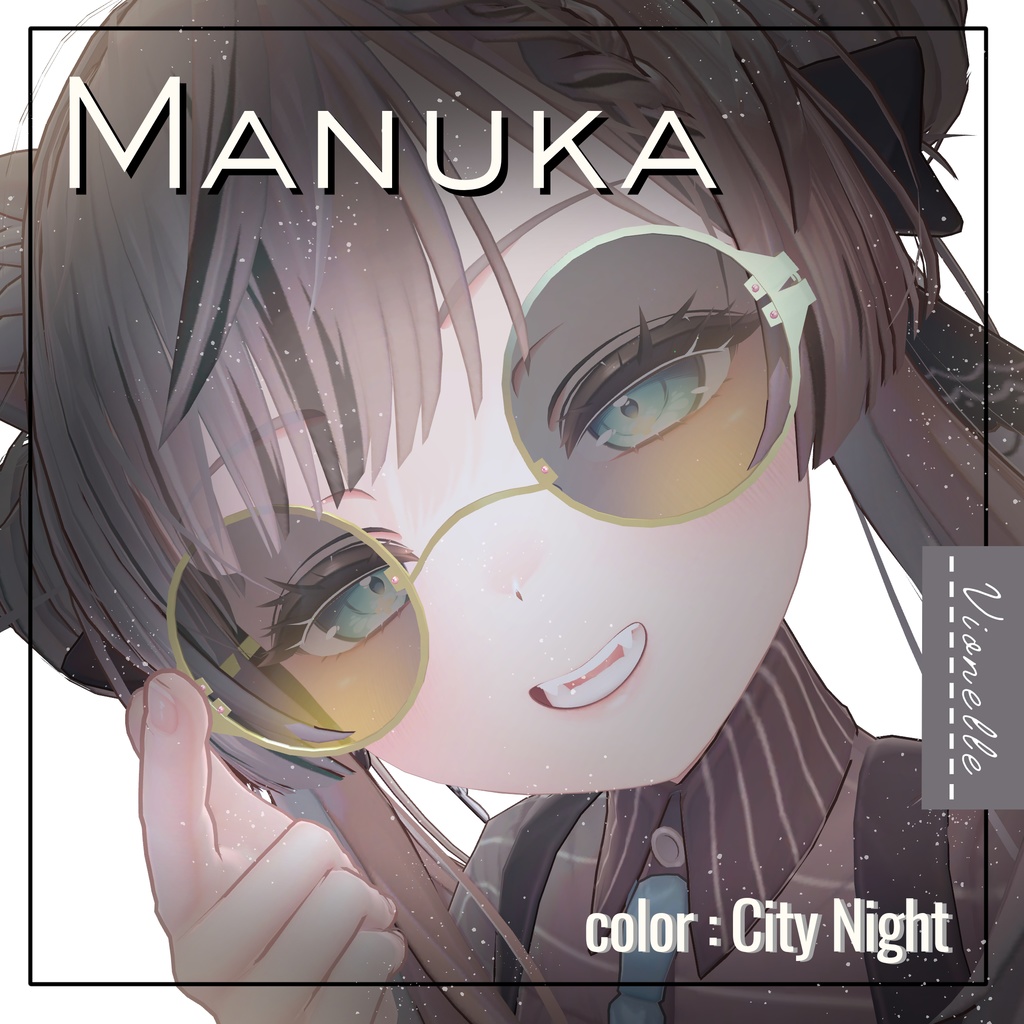 【置くだけ装着!】Prism Glasses * Lens:24 Color × Frame : 5Color