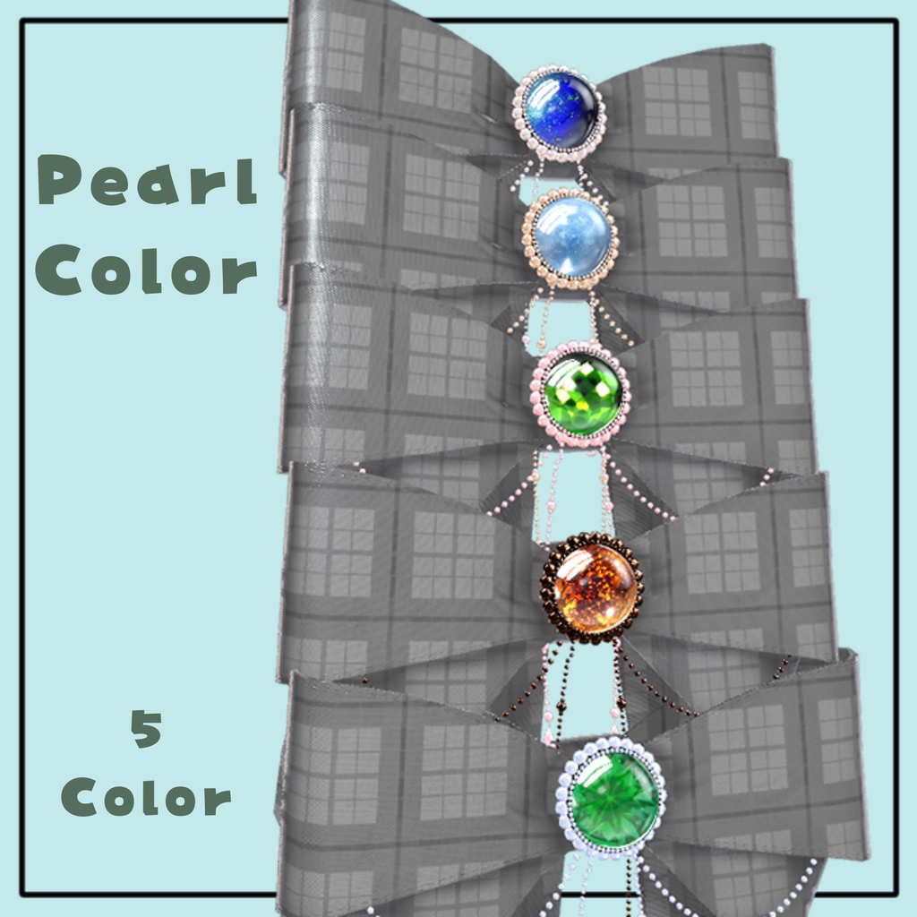 【置くだけ装着!】~公開セール中~Gem Ribbon * Base color : 19 × Jewel : 12 Color