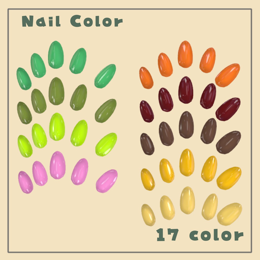 【置くだけ装着!】ルチカちゃん専用 ~ シンプルジェルネイル ~