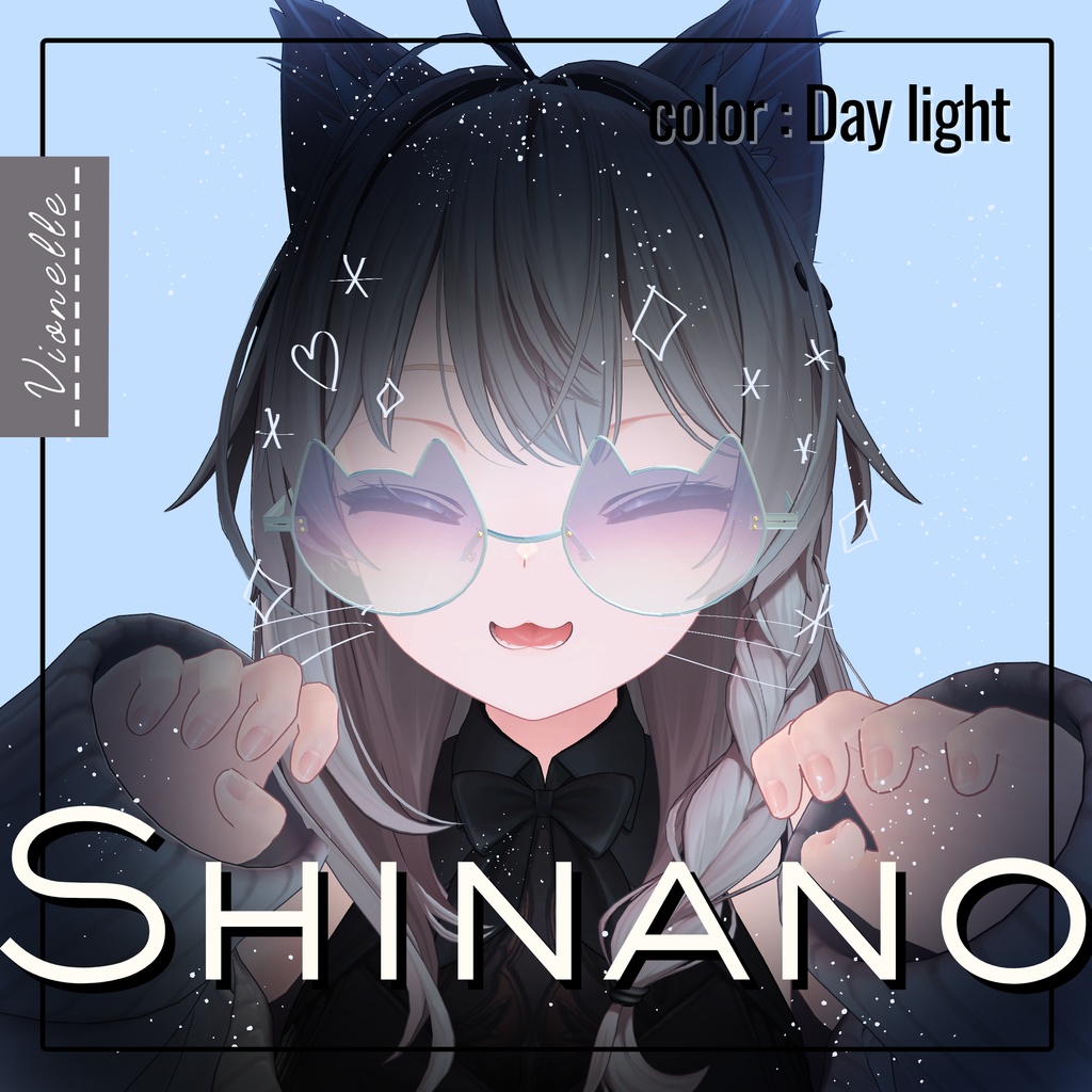 【置くだけ装着!】にゃんぐらす ! * Lens:27 Color × Frame : 5Color