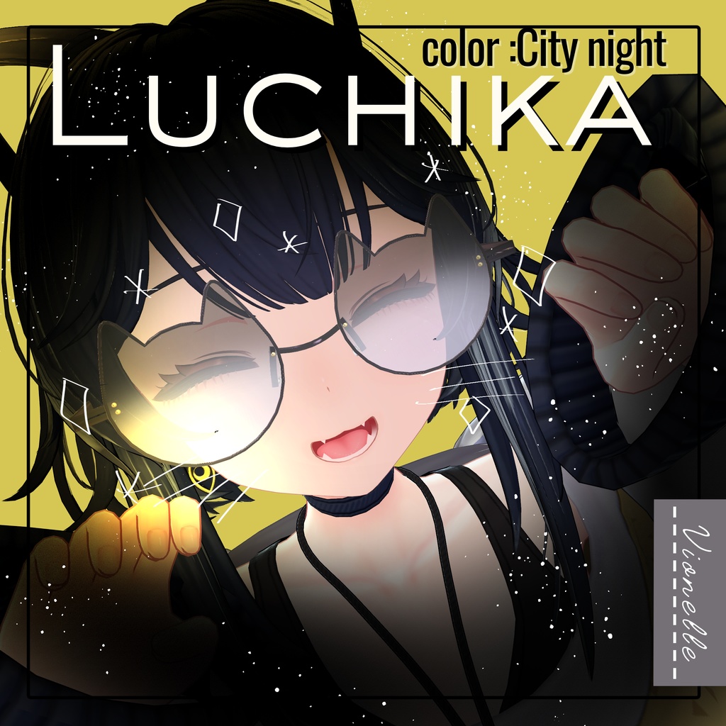 【置くだけ装着!】にゃんぐらす ! * Lens:27 Color × Frame : 5Color