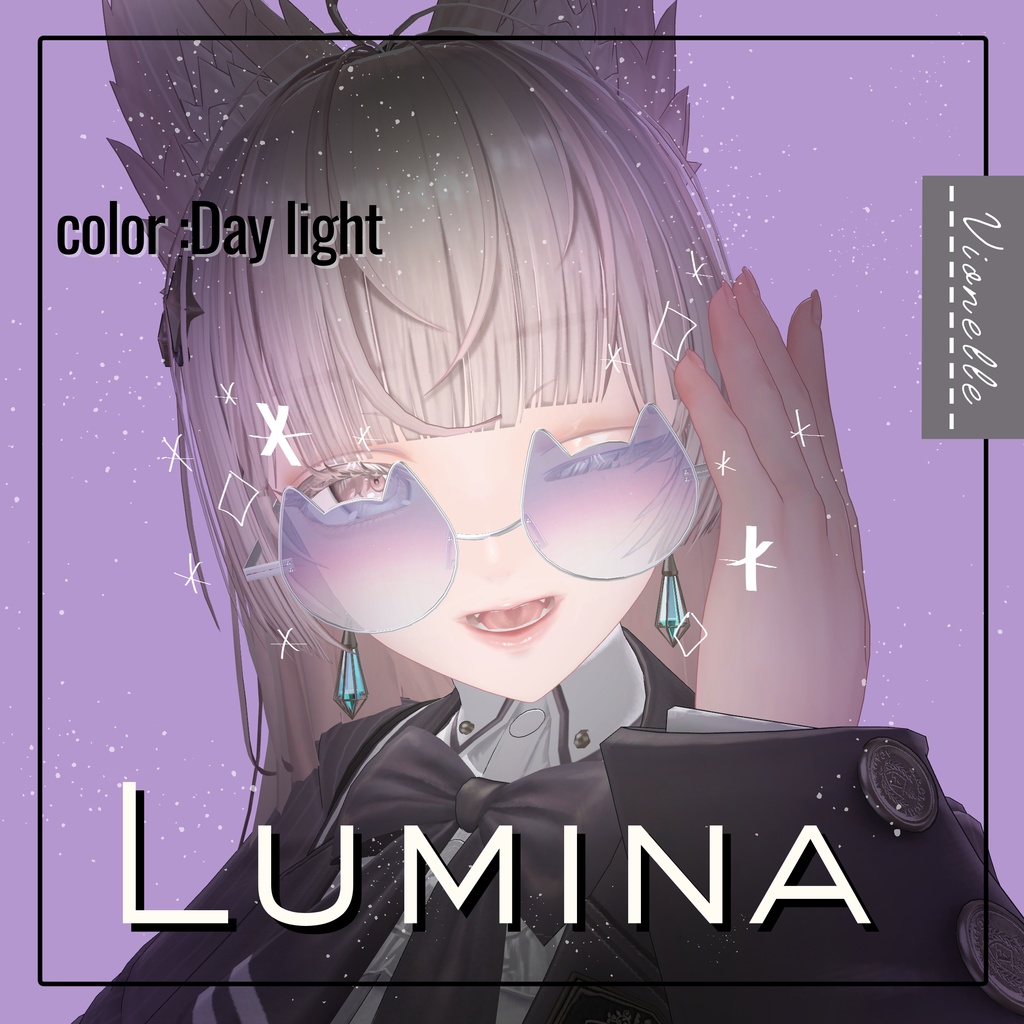 【置くだけ装着!】にゃんぐらす ! * Lens:27 Color × Frame : 5Color