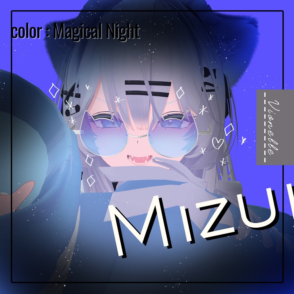 【置くだけ装着!】にゃんぐらす ! * Lens:27 Color × Frame : 5Color