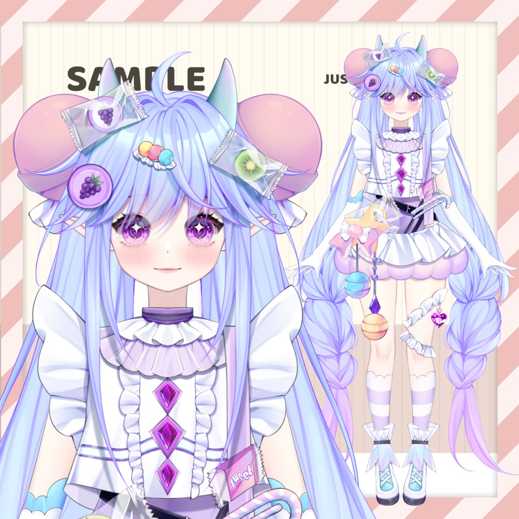 【live2dモデル/live2d model】Candy Girl