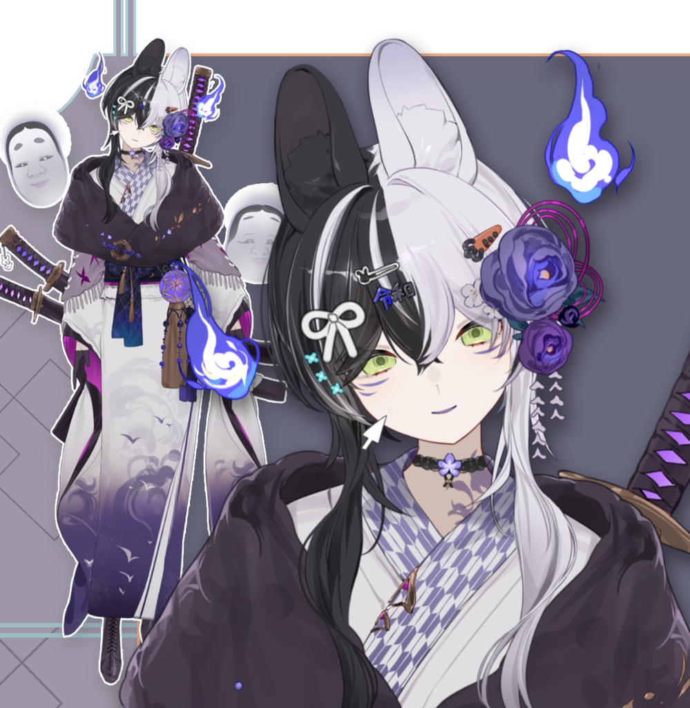 【live2dモデル/live2d model】Wako Eclectic Bunny