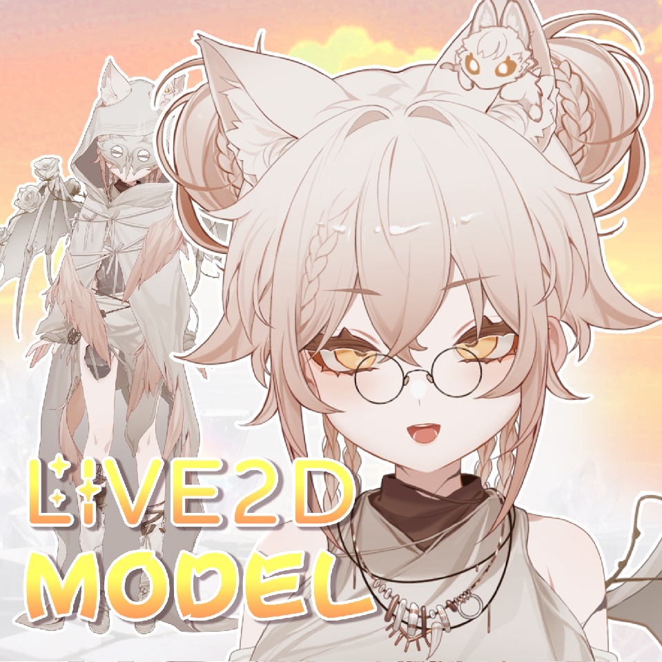 【live2dモデル/live2d model】Owlynn Snowy Owl
