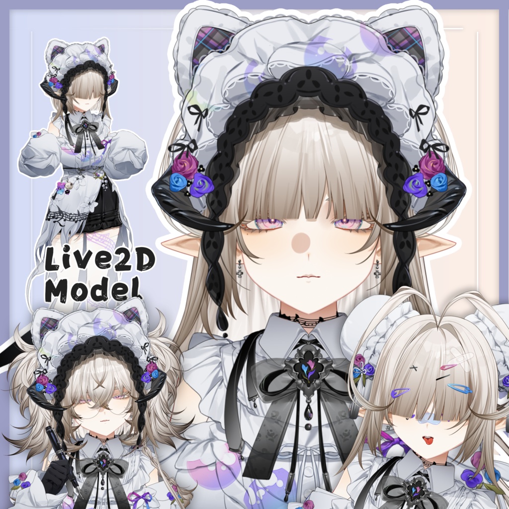 VTuber【live2d量販モデル/ live2d model】 Ragdoll Phantom Maid (VTube Studio)