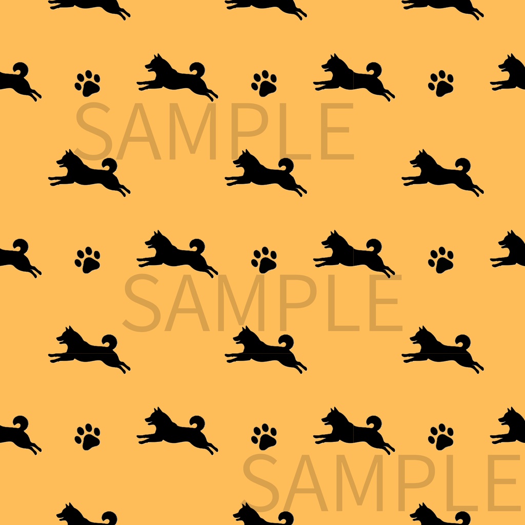 デジタルペーパー|いろいろな柴犬①|24枚セット|シームレスペーパー