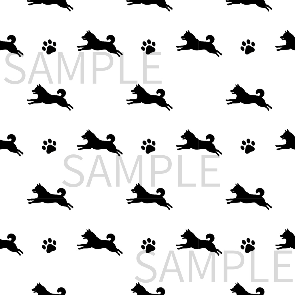 デジタルペーパー|いろいろな柴犬①|24枚セット|シームレスペーパー