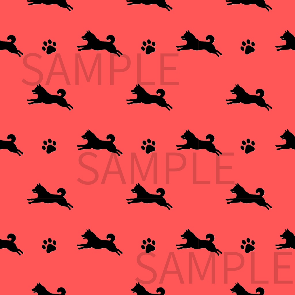 デジタルペーパー|いろいろな柴犬①|24枚セット|シームレスペーパー