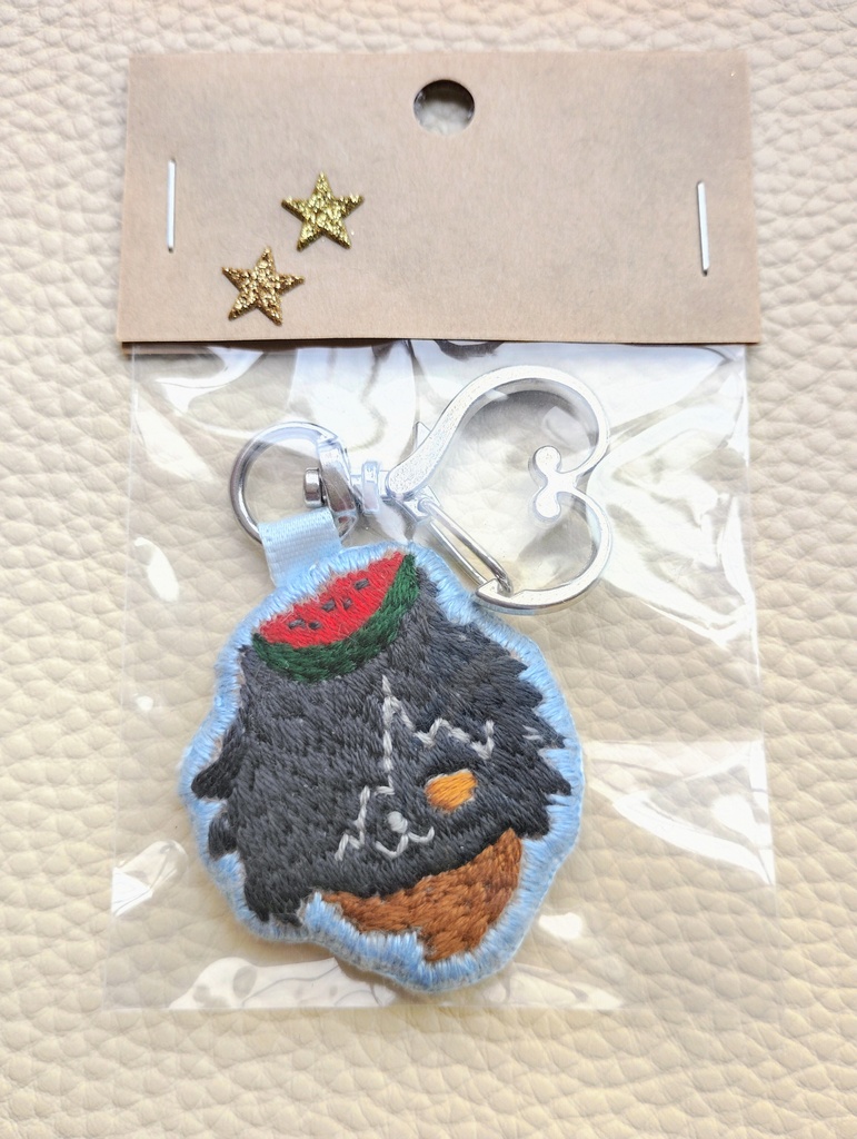 ぽめ刺繍キーホルダー【スイカ】