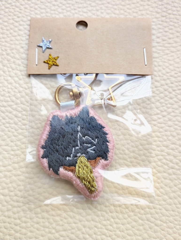 ぽめ刺繍キーホルダー【オロロロ】