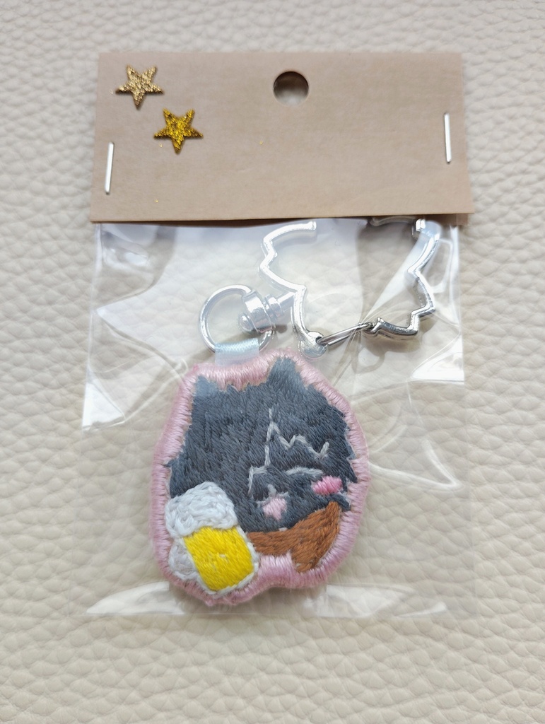 ぽめ刺繍キーホルダー【とり生】