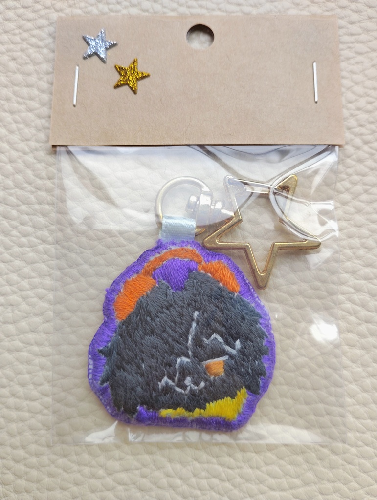 ぽめ刺繍キーホルダー【DJ風】