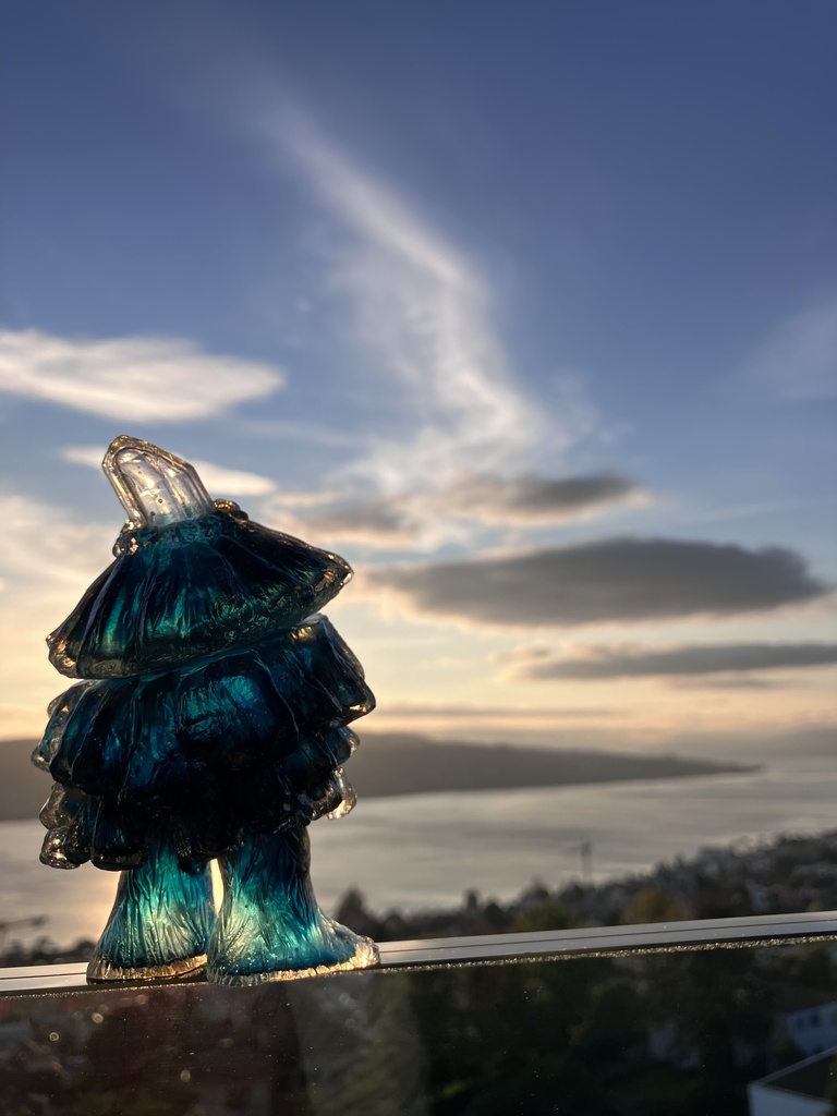 ソフビ「旅するコダマ」