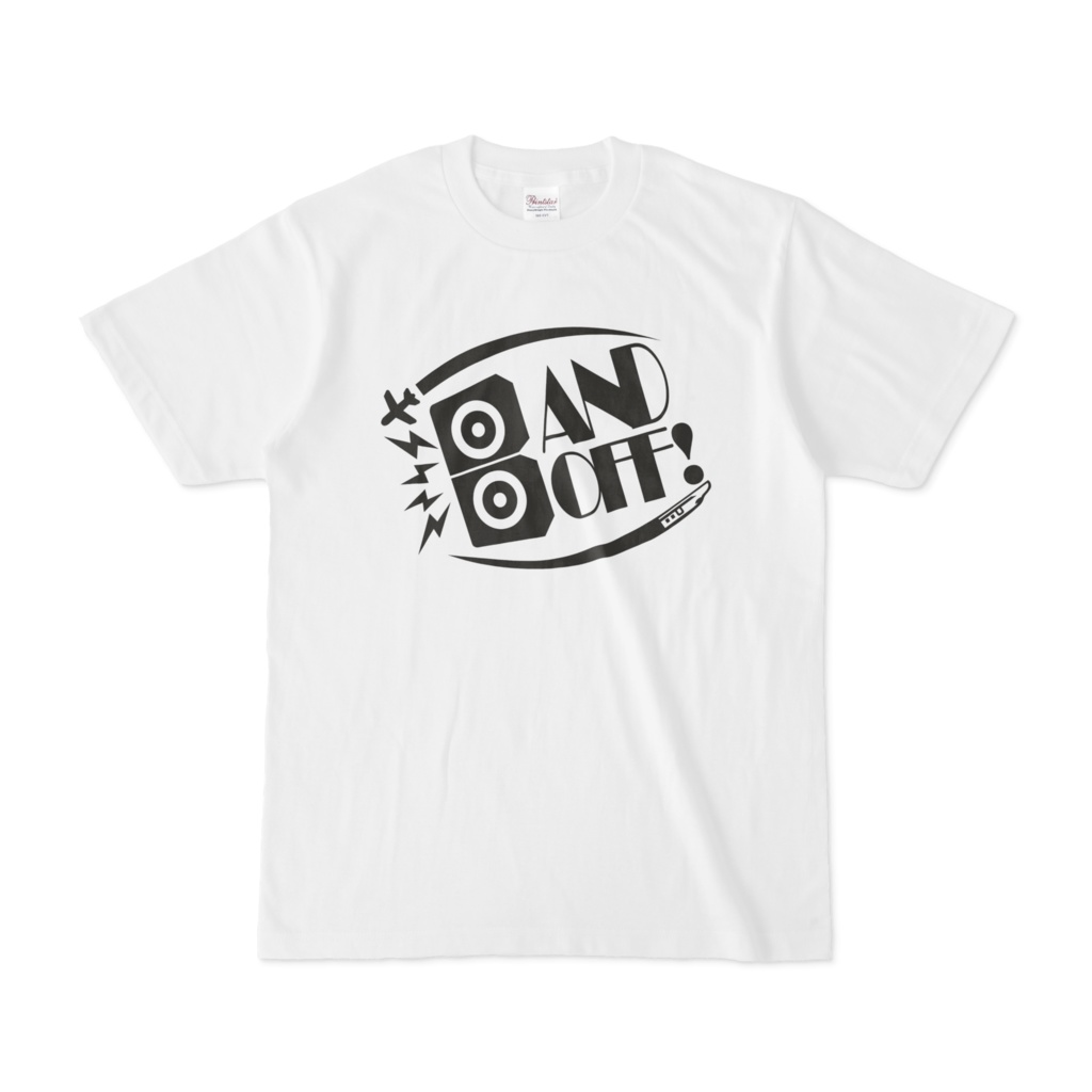 [Band-off!] 丸ロゴTシャツ (White)