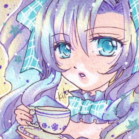 むらさき姫　原画　豆色紙