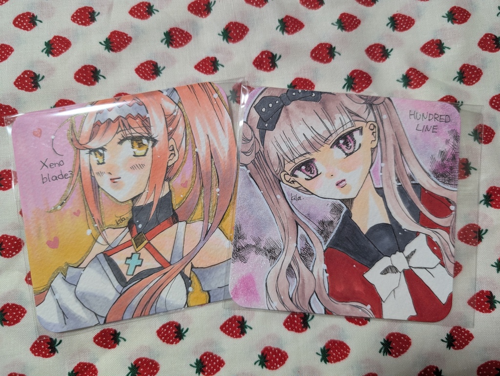 手のひらペーパー 原画 版権イラスト