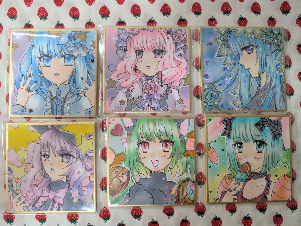 豆色紙サイズ　創作　原画