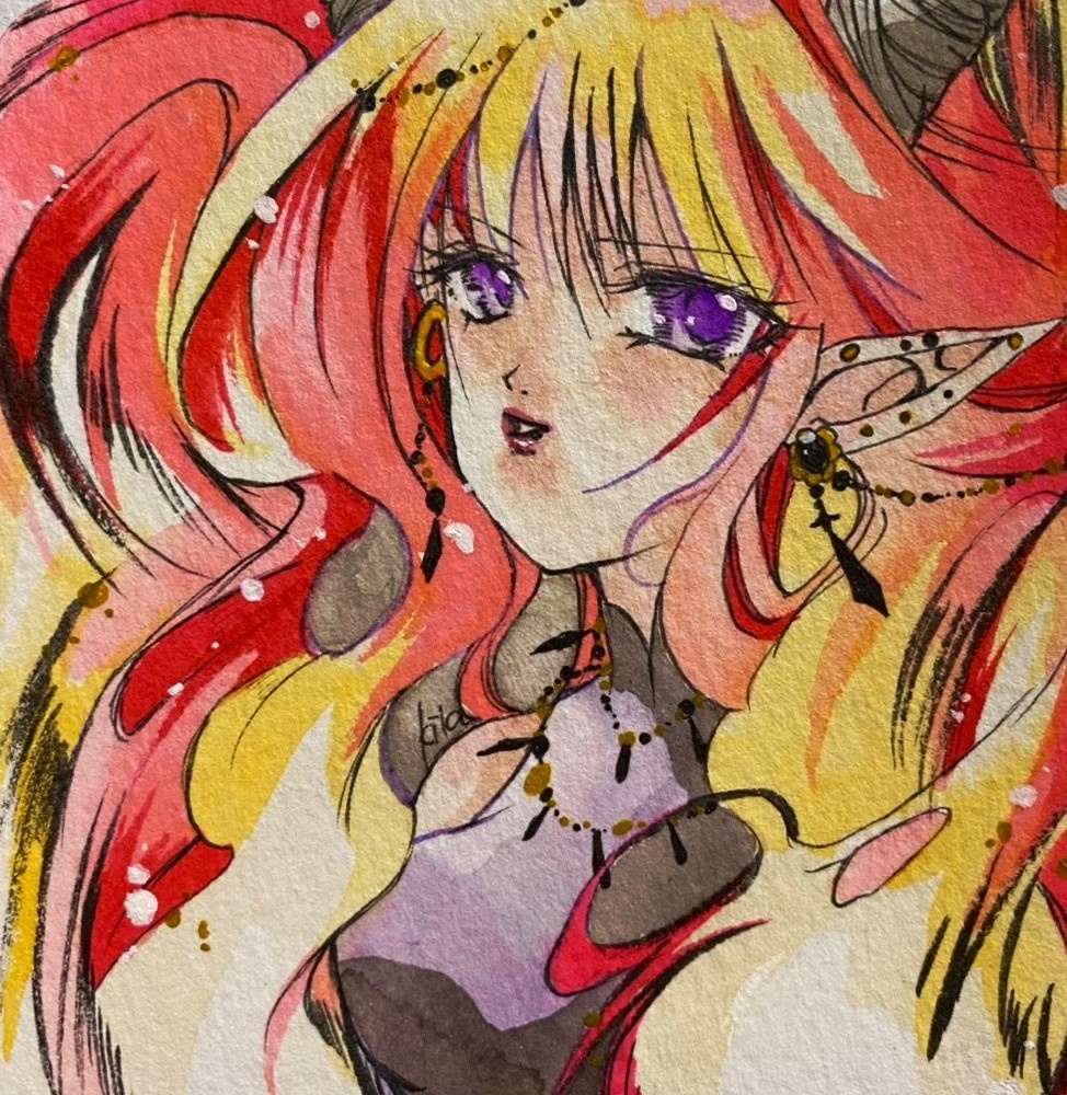 アナログ原画 創作 手のひらペーパーサイズ 各種