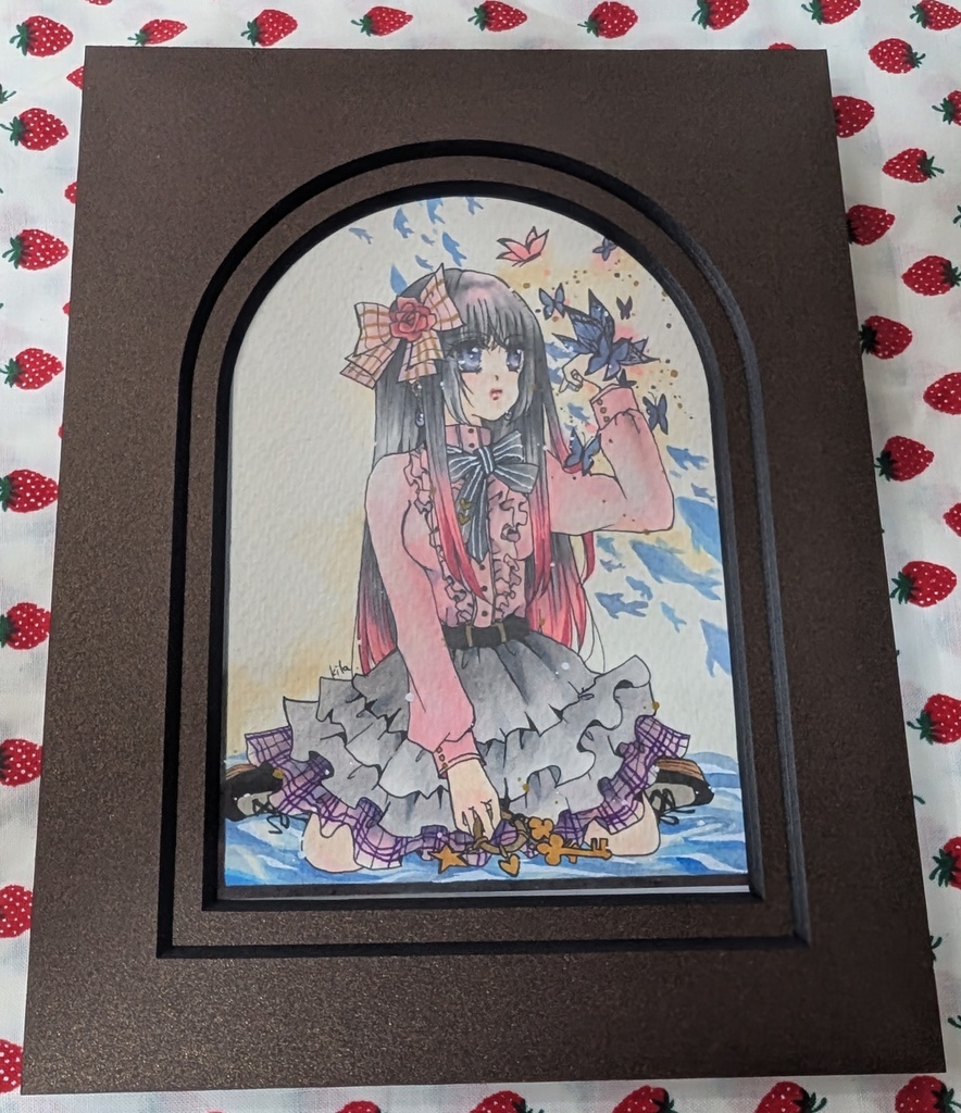 創作イラスト アートペーパーフレーム額装 Endfeel