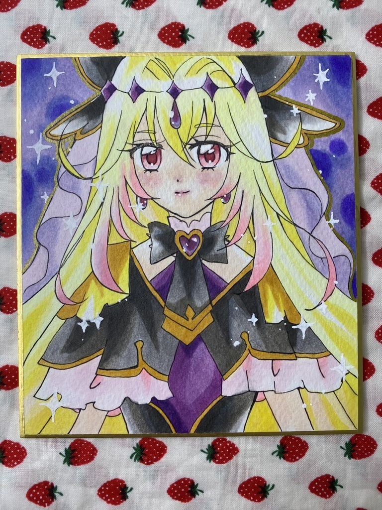 アナログ原画 小色紙サイズ プリキュア キュアアルカナ・シャドウ