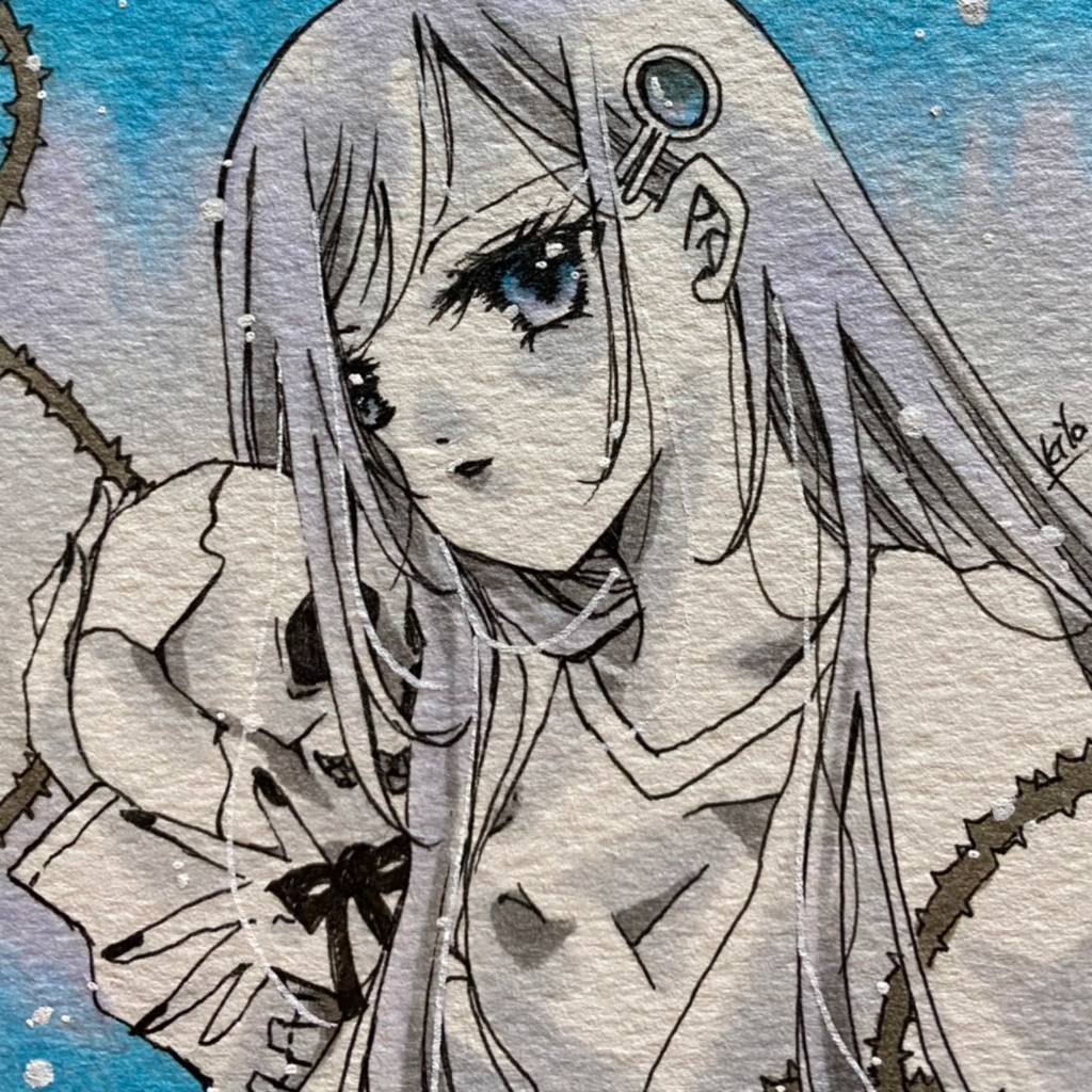 版権イラスト 手のひらペーパーサイズ 死亡遊戯で飯を食う　幽鬼る