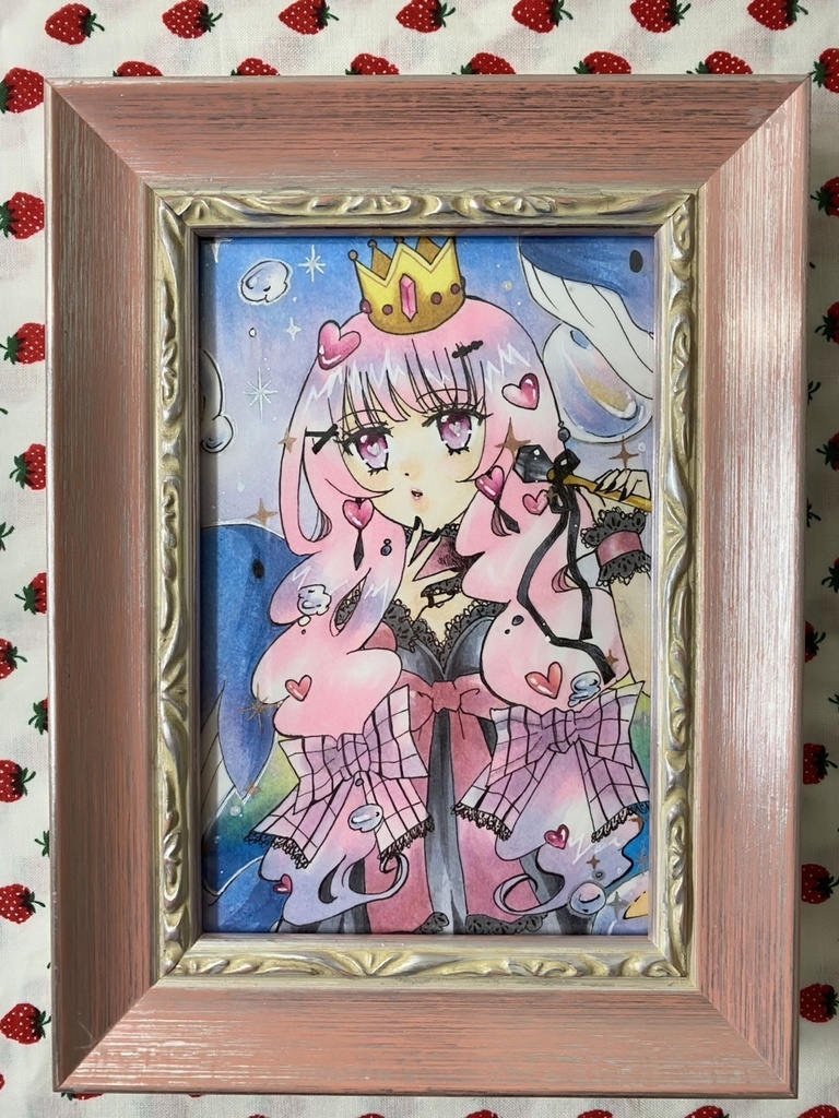 アナログ額装作品 ブラックダイヤモンド ポストカードサイズ