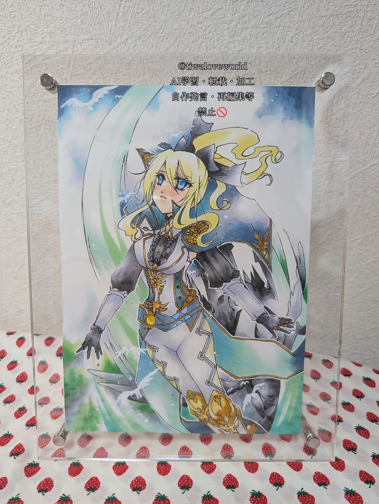 原神 B6サイズ原画イラスト ジン 額装