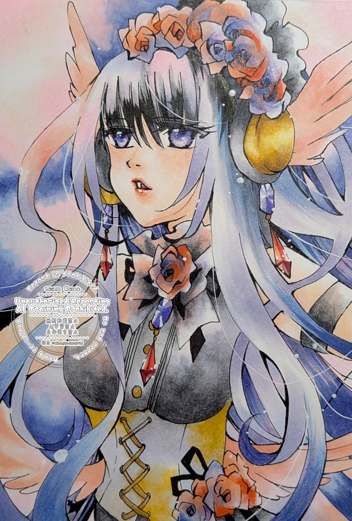 額装原画　見上げる世界の果て
