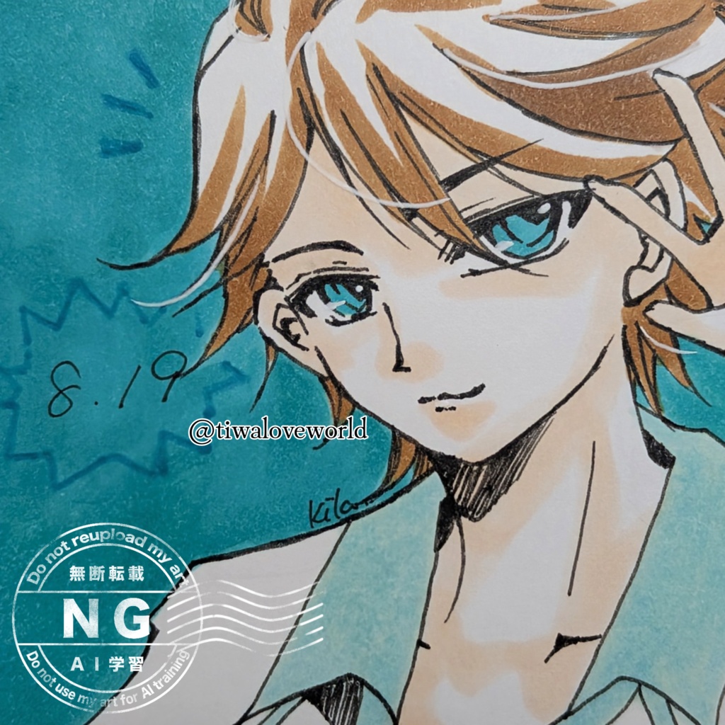 版権原画イラスト 豆色紙 各種