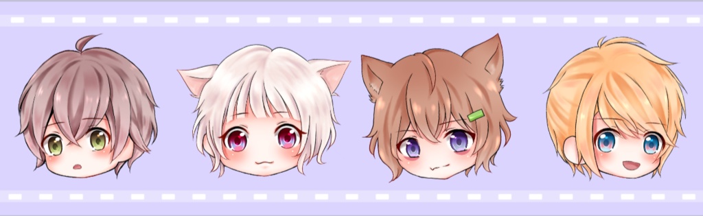 マスキングテープ(紫/フェイス)