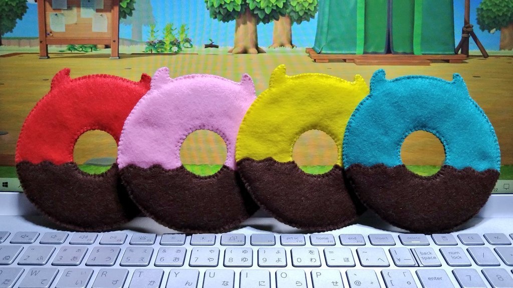 浮き輪さんコースター(チョコドーナツ)