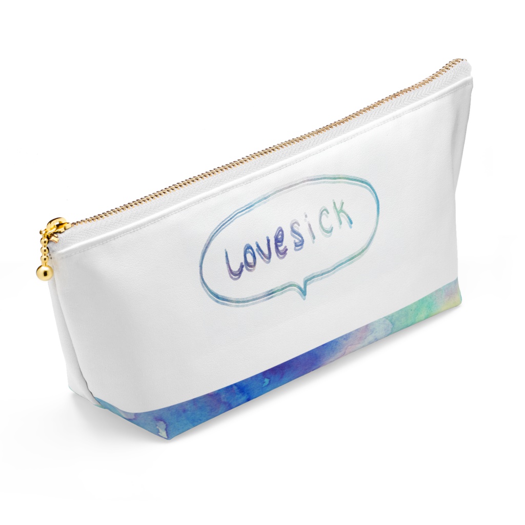 恋わずらいポーチ/ブルー