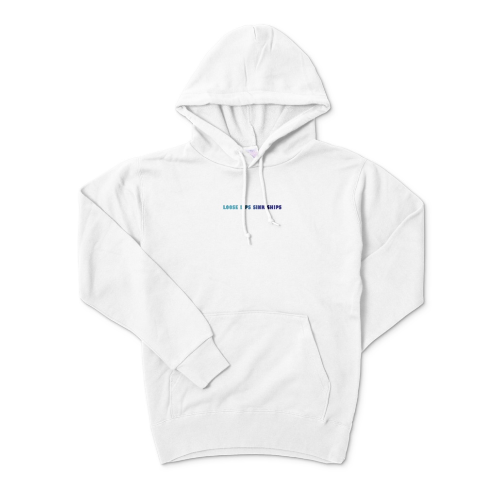 口は災いの元パーカー/白