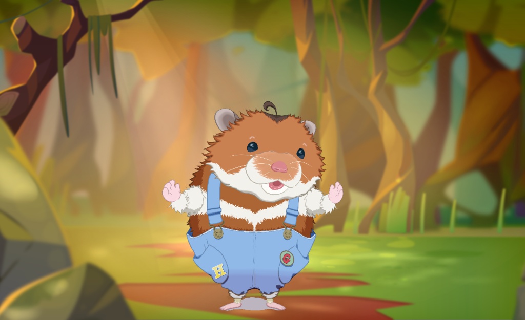 Animazeで動くアニマル『GoldenHamster』