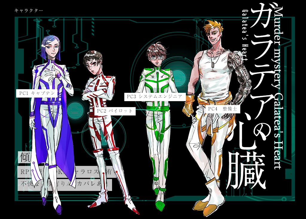 SFマーダーミステリー風シナリオ ガラテアの心臓