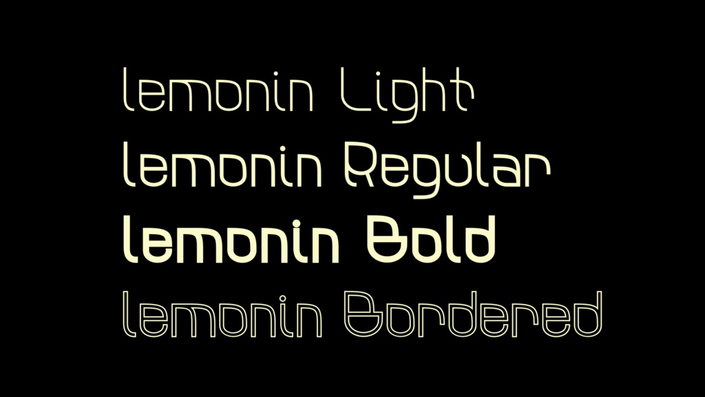 欧文フォント Lemonin (有償完全版)