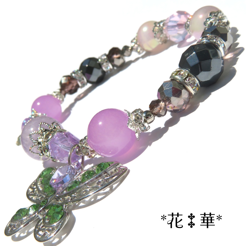 しのぶイメージカラー天然石ブレスレット/No.2176