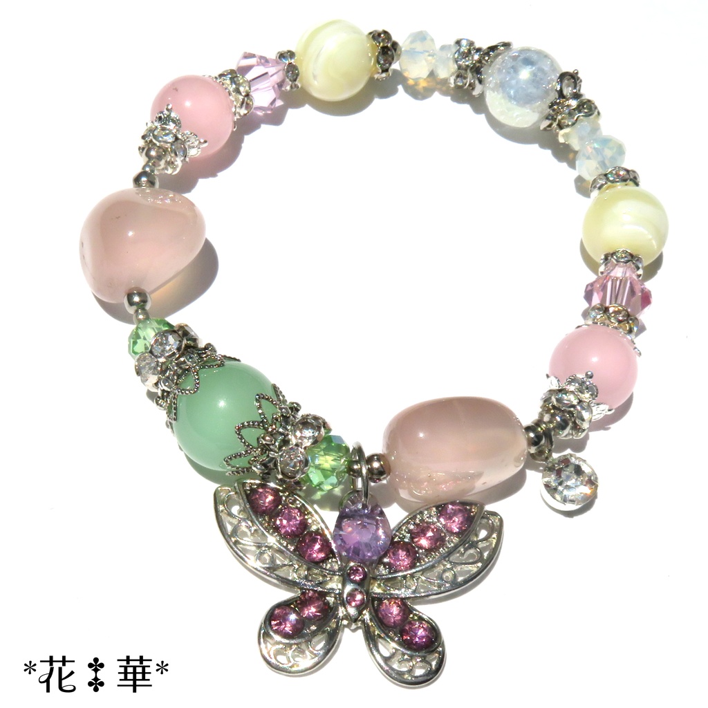 しのぶイメージカラー天然石ブレスレット/No.2175