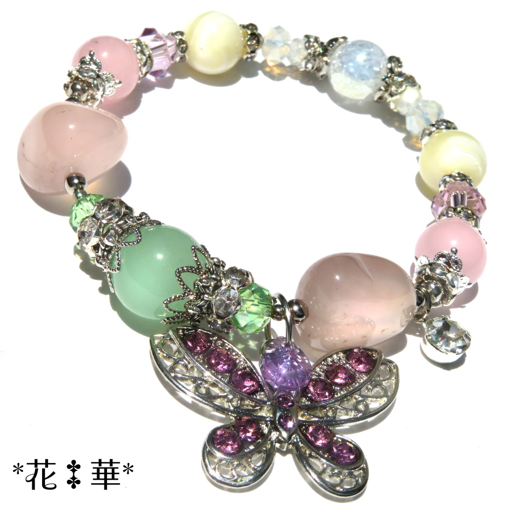 しのぶイメージカラー天然石ブレスレット/No.2175