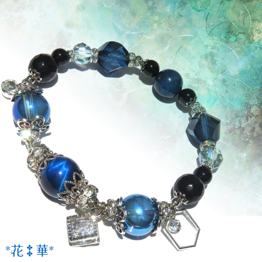 伊之助イメージカラー天然石ブレスレット/No.2173