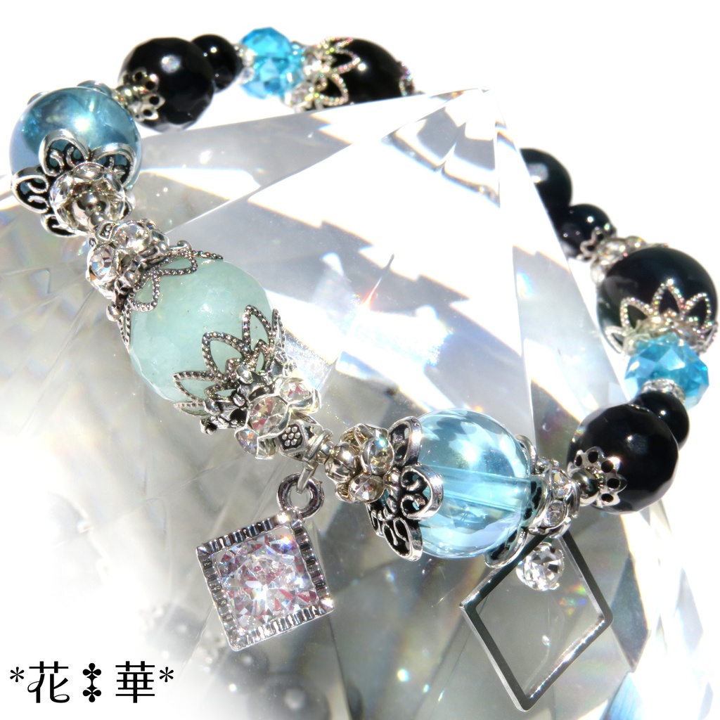 無一郎イメージカラー天然石ブレスレット/No.2172