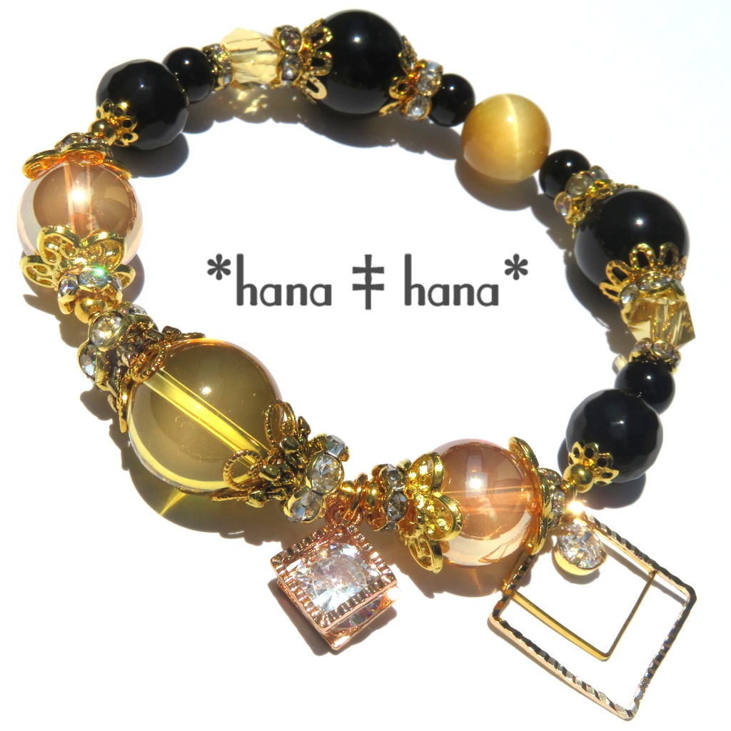 善逸イメージカラー天然石ブレスレット/No.2187