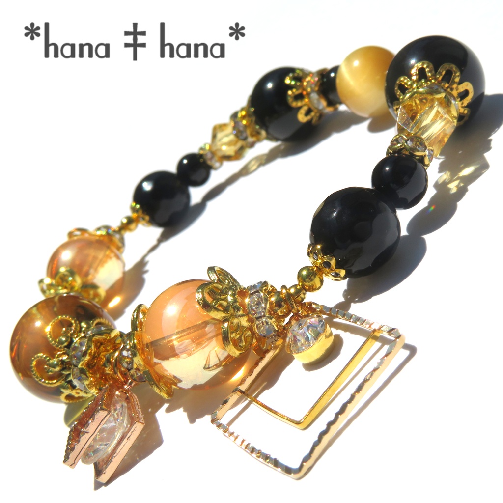 善逸イメージカラー天然石ブレスレット/No.2187