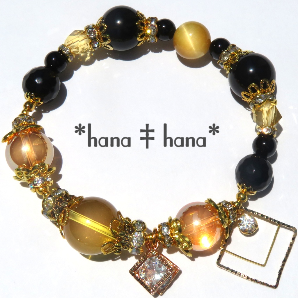 善逸イメージカラー天然石ブレスレット/No.2187