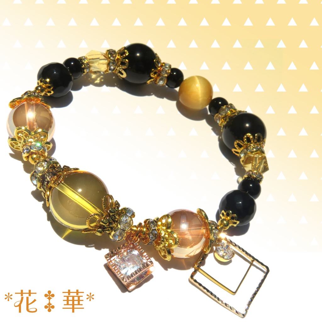 善逸イメージカラー天然石ブレスレット/No.2187