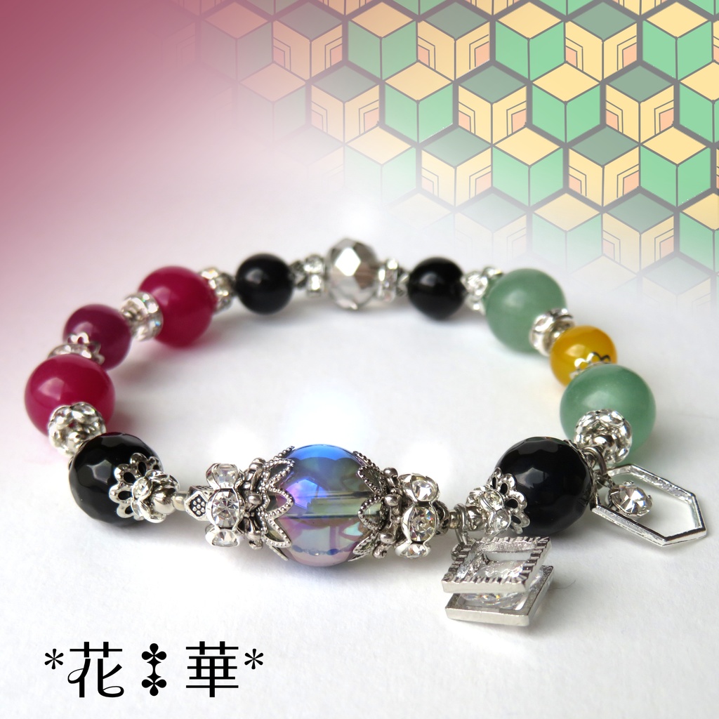 義勇イメージカラー天然石ブレスレット/No.3018